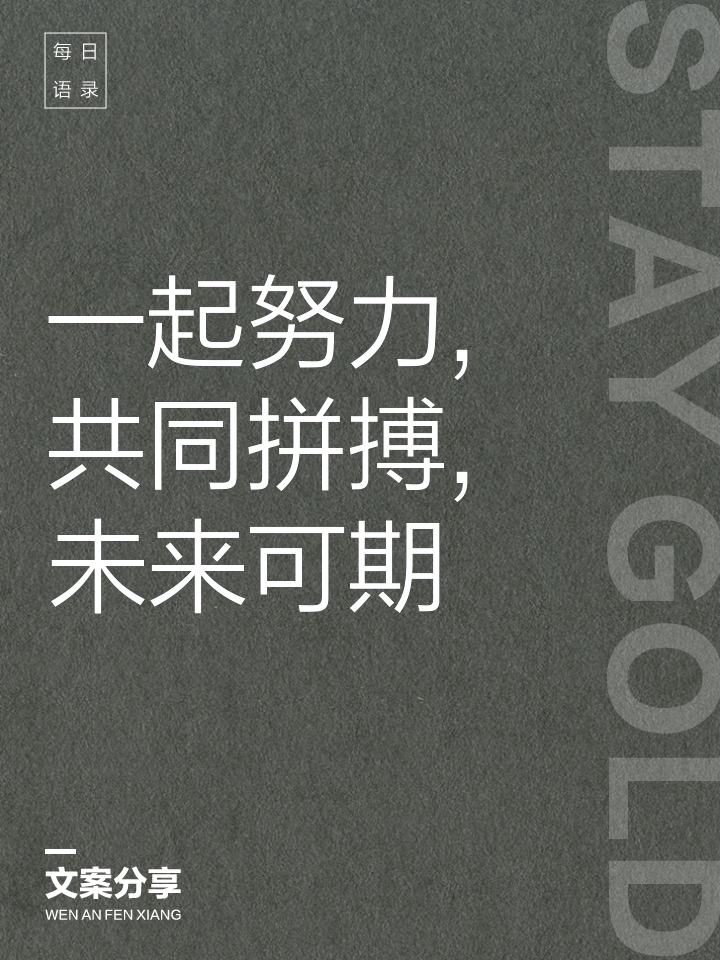 关于愿景和决心，全队奋斗，团结如一的信息